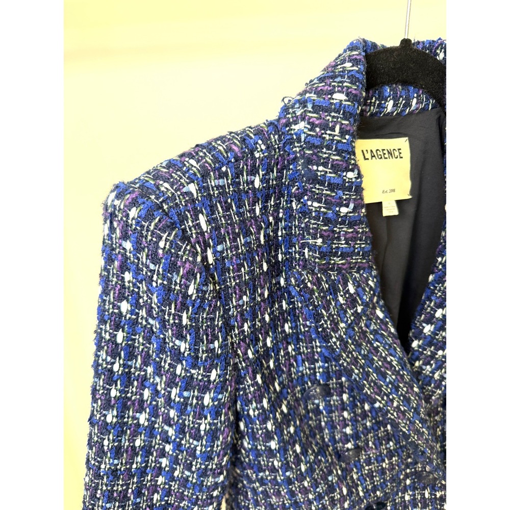 L'AGENCE Marie Tweed Blazer | Size 2 - Picture 8 of 14
